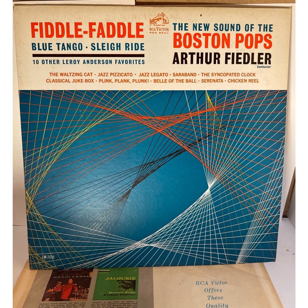 Used Vintage "New Sound of the Boston Pops" LP 33  - Fiddle Faddle, Blue Tango